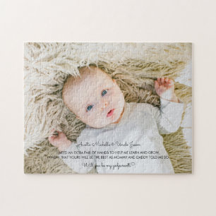 Schattige gedicht Wil je mijn peetouders zijn Foto Legpuzzel