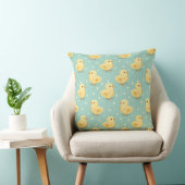 Schattige geel Baby Duck Kinder kamerpatroon Kussen (Stoel)
