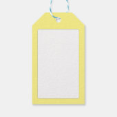 Schattige geel eendje met paraplu cadeaulabel (Achterkant)