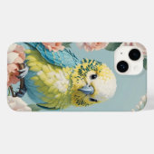 Schattige geel en blauw Baby budgie parkietenvogel Case-Mate iPhone Case (Achterkant (horizontaal))