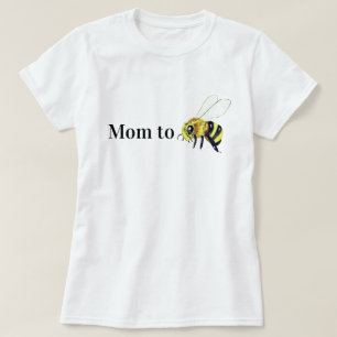 Schattige geel mam om honing bij nieuwe moeder t-s t-shirt