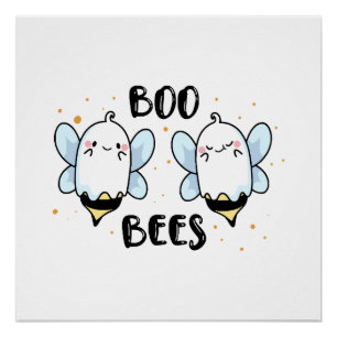 Schattige Geest Boe Bijen - Grappige Halloween op Perfect Poster