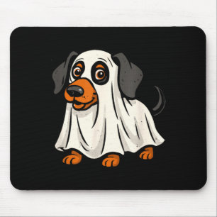 Schattige Geest Hond Halloween Dachshund Muismat