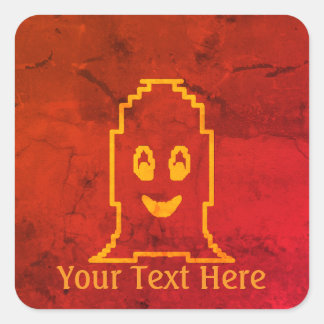Schattige Geest & Leuke Spokerige Seizoen Vierkante Sticker