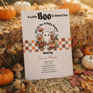 Schattige Geest & Pompoen Herfst Halloween Baby Sh Kaart
