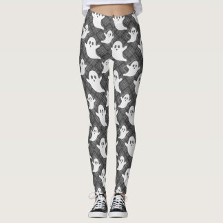 Schattige geesten op zwarte gingang leggings