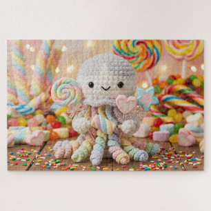 Schattige Gehaakte Octopus en Snoep Land Legpuzzel