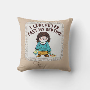 Schattige gehaakte poppengaren doily kussen