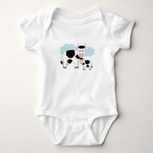 Schattige geïllustreerd T-shirt "Moeder Koe en haa