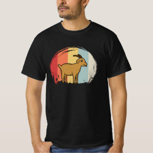 Schattige geit retro t-shirt