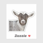 Schattige geitenportret sticker (Vel)