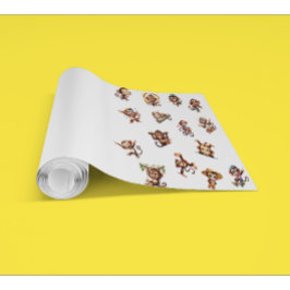 Schattige Gekke Funny Monkey Waterverf Pattern Behang