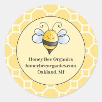 Schattige Gele Hommel Honing Zakelijk
