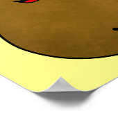 Schattige Gelukkige Aardappel Poster (Hoek)