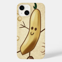 Schattige gelukkige banaan