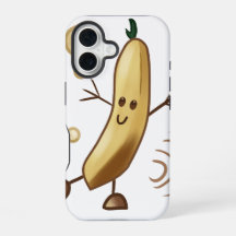 Schattige gelukkige banaan