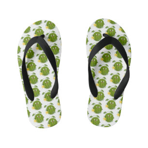 Schattige gelukkige glimlachende watermeloen carto kinder teenslippers
