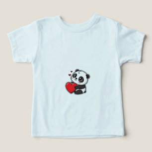 Schattige Gelukkige Kawaii Panda Beer met Hart Kun