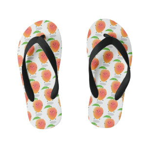 Schattige gelukkige mango gele tekenfilmillustrati kinder teenslippers