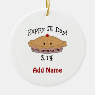 Schattige gelukkige Pi-dag! Keramisch Ornament