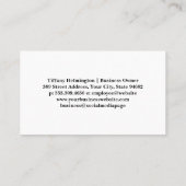 Schattige Gelukkige Puppy | Hondenpoten | Dierenve Afsprakenkaartje (Achterkant)