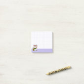 Schattige Gelukskat Post-it® Notes (Op bureau)