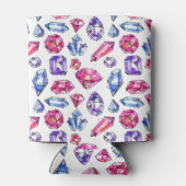 Schattige Gem Pattern Blikjeskoeler (Achterkant)