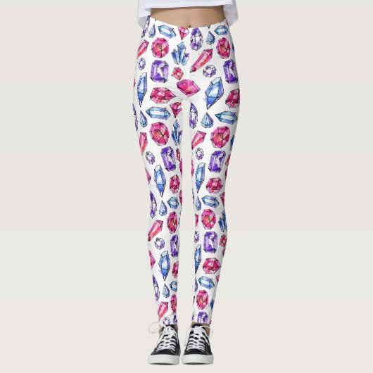 Schattige Gem Pattern Leggings (Voorkant)