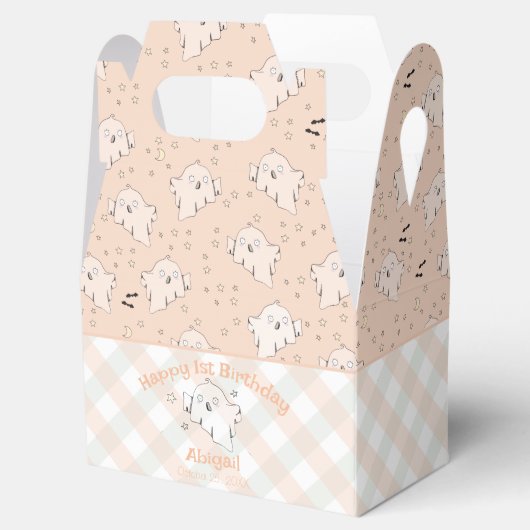 Schattige genderneutraal eerste verjaardag Hallowe Bedankdoosjes (Geopend)