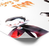 Schattige Geniet van wat eten Halloween feest Poster (Hoek)