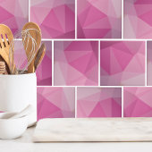 Schattige geometrisch roze verloop tegeltje