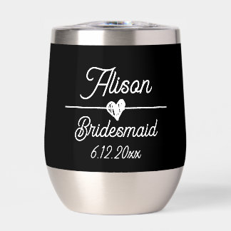 Schattige gepersonaliseerd bruidsmeisje cadeau