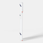 Schattige gepersonaliseerd monogram badmintonpatro Case-Mate iPhone case (Achterkant / Rechts)