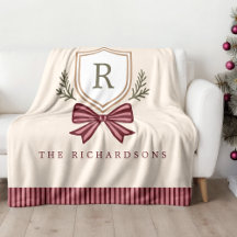 Schattige gepersonaliseerd monogram boog kerst