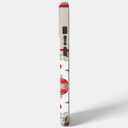 Schattige gepersonaliseerd monogram naam kerst Case-Mate iPhone case (Achterkant / Links)