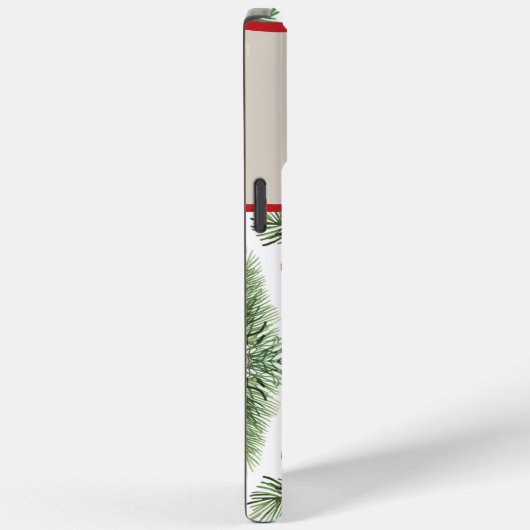 Schattige gepersonaliseerd monogram naam kerst Case-Mate iPhone case (Achterkant / Rechts)