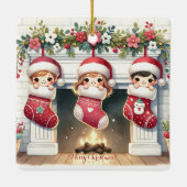 Schattige gepersonaliseerd Nana Ornament van klein (Achterkant)