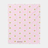 Schattige gepersonaliseerd slaapkamp fleece deken (Voorkant)