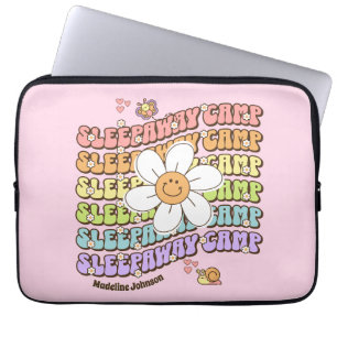 Schattige gepersonaliseerd slaapkamp laptop sleeve