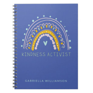 Schattige gepersonaliseerde inspirerende vriendeli notitieboek