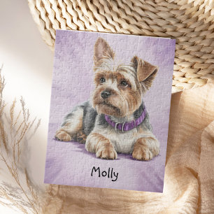 Schattige gepersonaliseerde Yorkie Legpuzzel