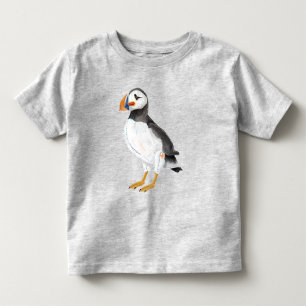 Schattige geschilderde puffin kinder shirts