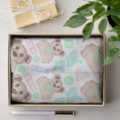 Schattige Geslachtsneutrale teddybeer Baby Tissuepapier (Geschenk)
