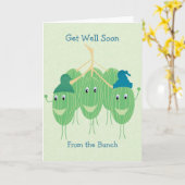 Schattige Get Well Watermelon Kaart (Gele Bloem)