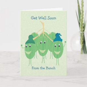Schattige Get Well Watermelon Kaart