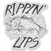 Schattige Gevist Rippin' Lips Sticker (Voorkant)