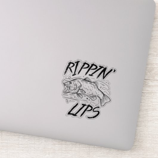 Schattige Gevist Rippin' Lips Sticker (Detail)