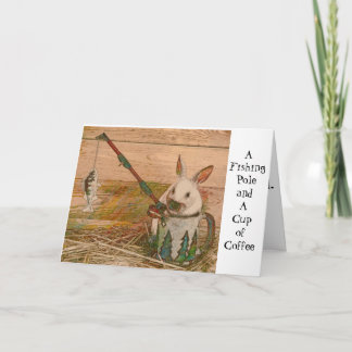 Schattige Geviste Bunny Card Kaart