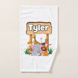 Schattige Geweldige dierentuin Kind Handdoek