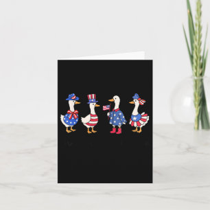 Schattige gewoon een Gekke gans 4 juli Goose Patri Kaart